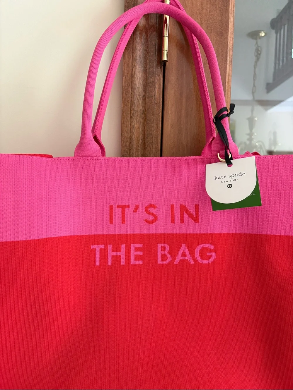 Kate Spade New York × Target colorblock knit tote bag